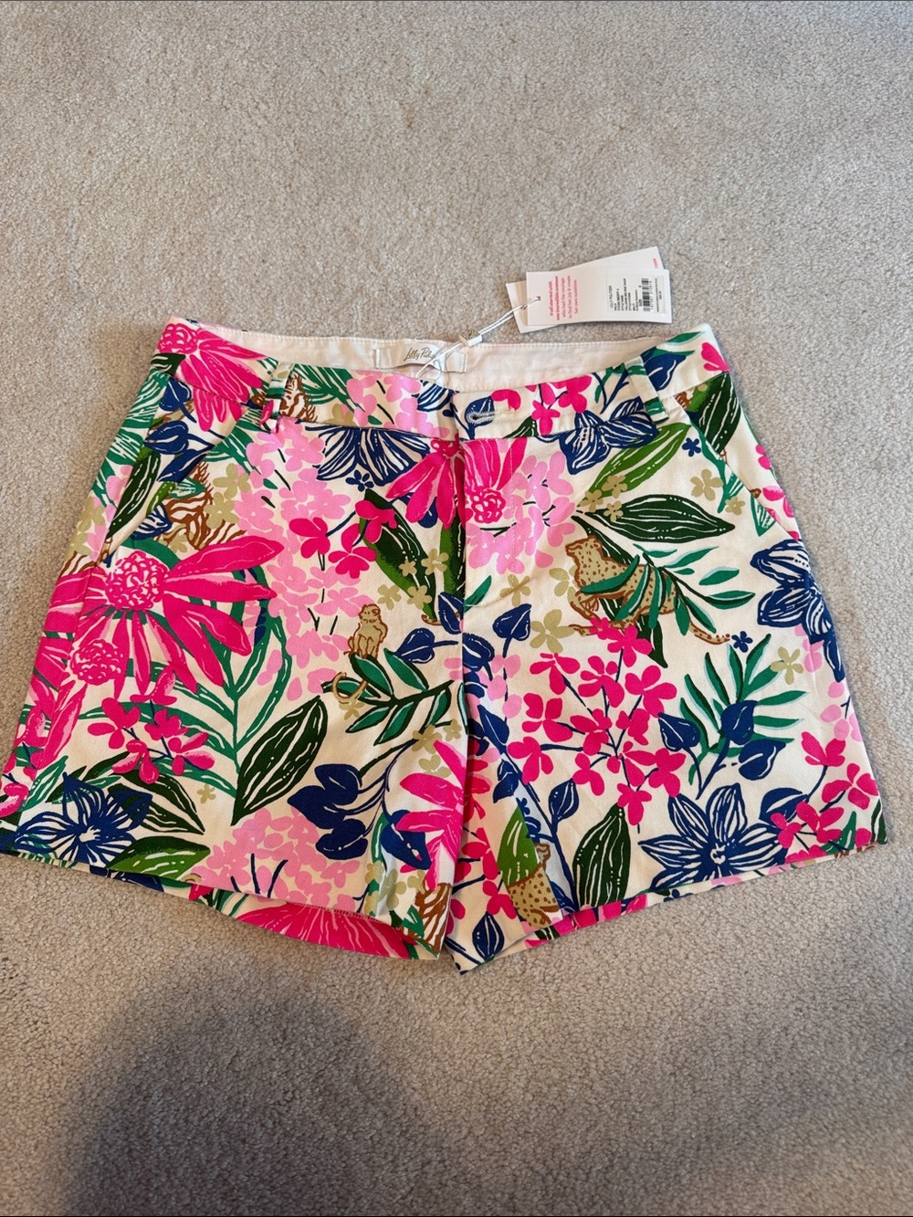 Lilly Pulitzer Pink Multi Tropical Floral Shorts